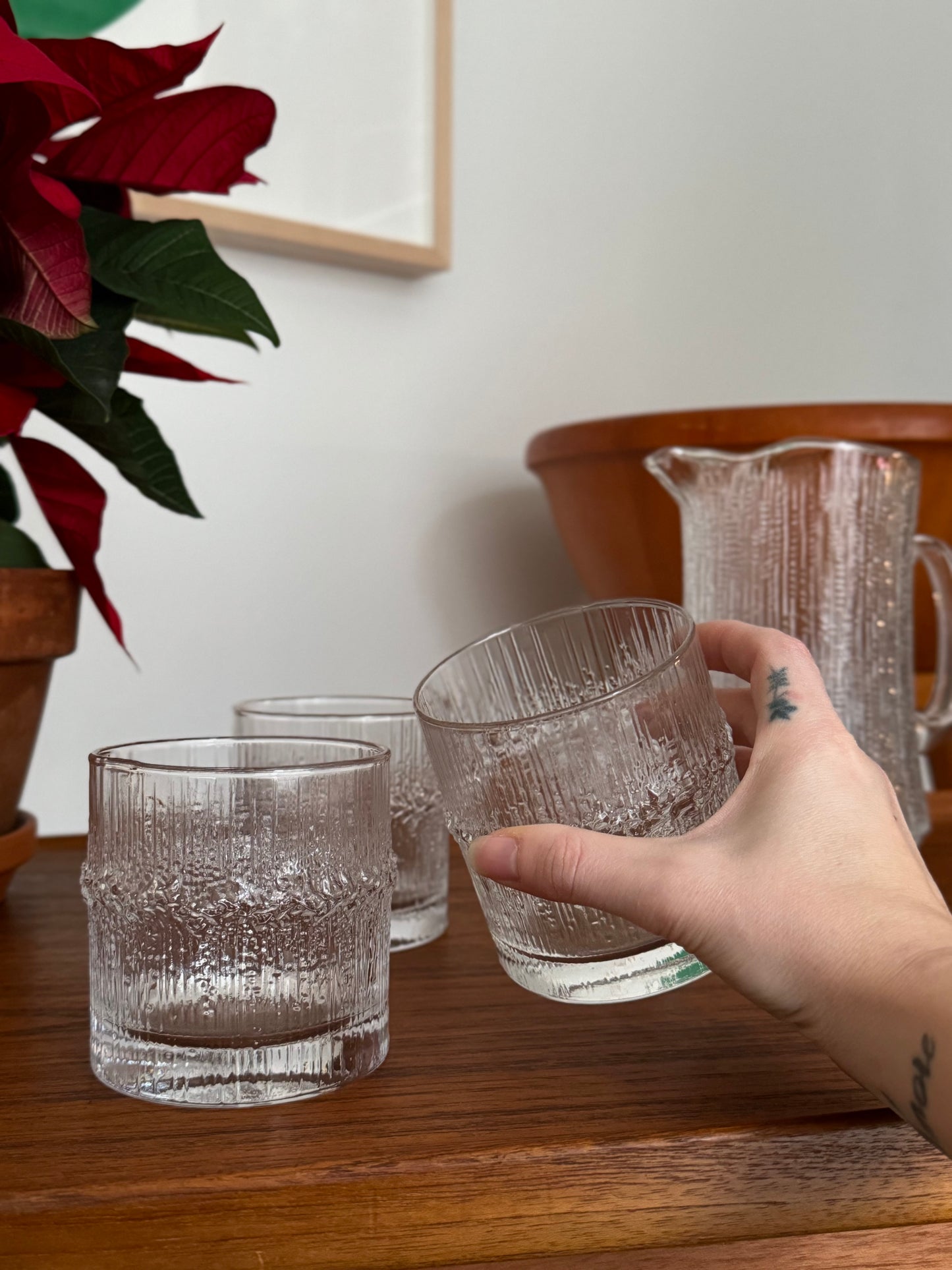 Set de 4 verres à whisky par Tapio Wirkkala pour Iittala