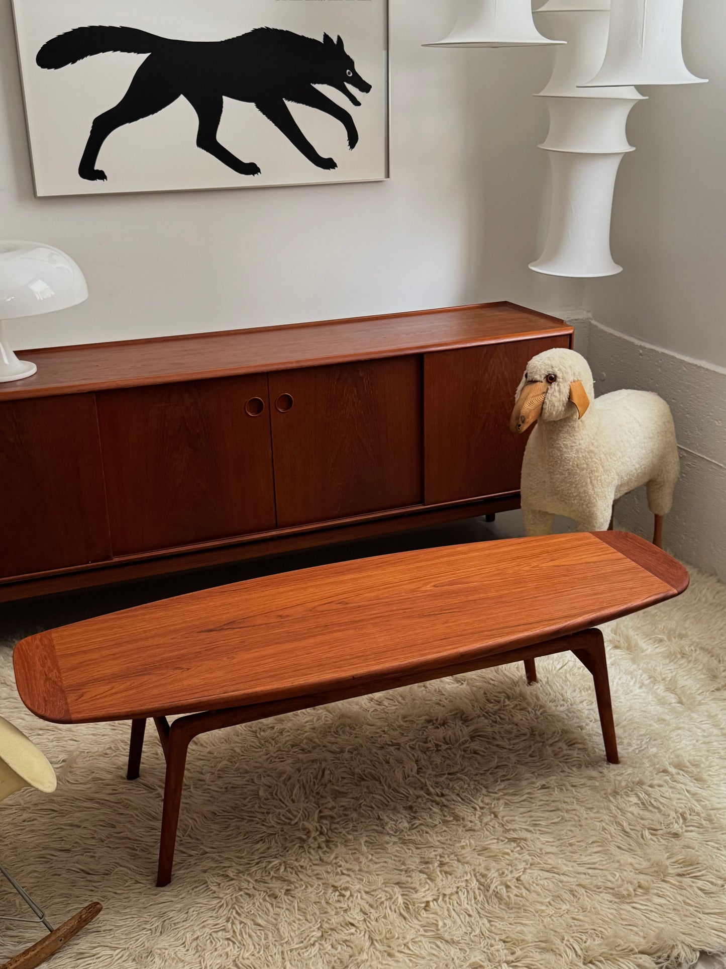 Teak coffee table by Arne Hovmand Olsen for Mogens Kold