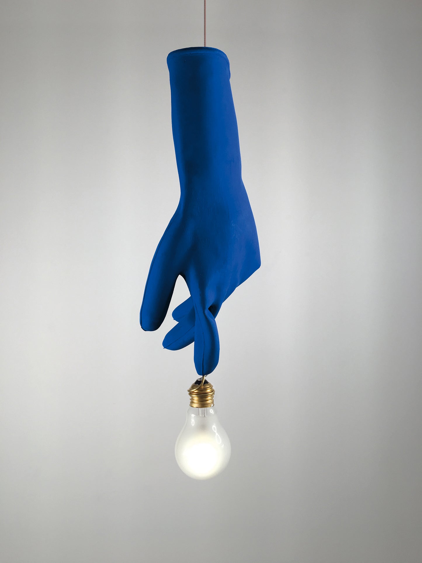 Lampe suspendue Luzy bleue