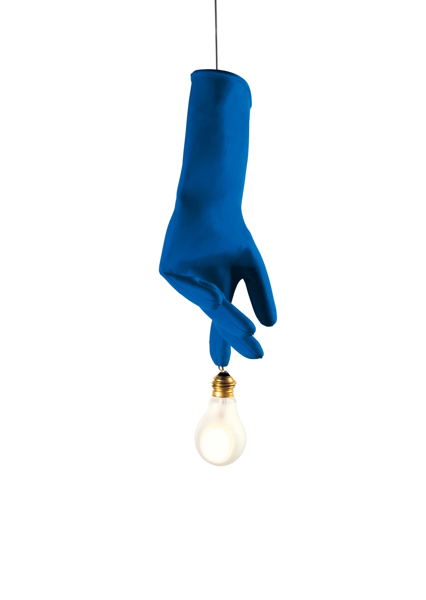 Lampe suspendue Luzy bleue