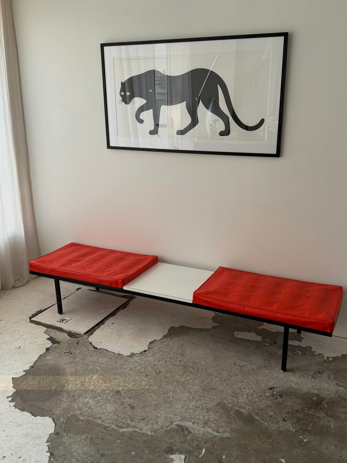 Banc avec table de George Nelson pour Herman Miller