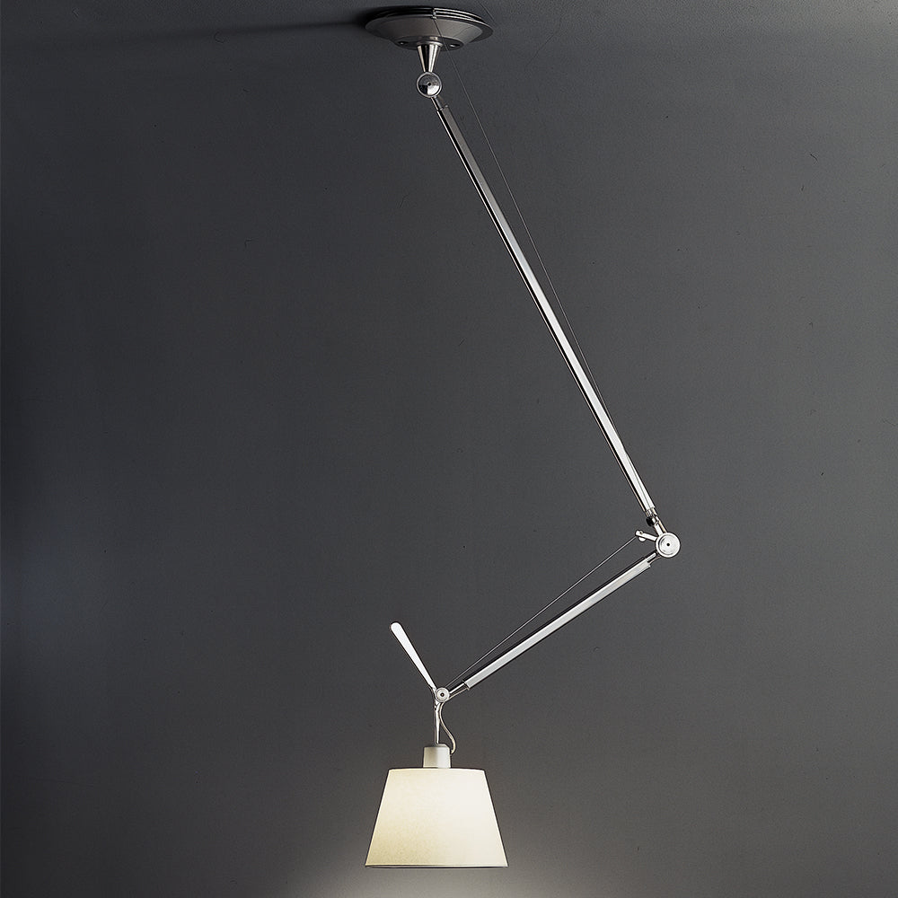 Suspension Tolomeo Off-Center avec abat-jour par Michele De Lucchi