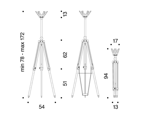 Trespolone coat hanger by Michele De Lucchi