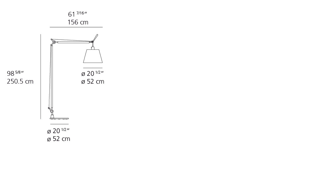 Lampadaire Tolomeo Maxi de Michele De Lucchi