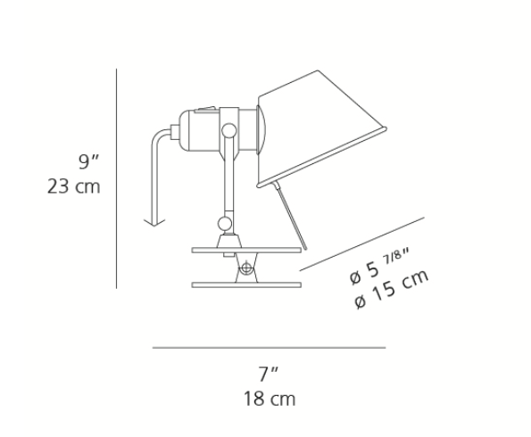 Lampe Tolomeo Clip Spot de Michele De Lucchi