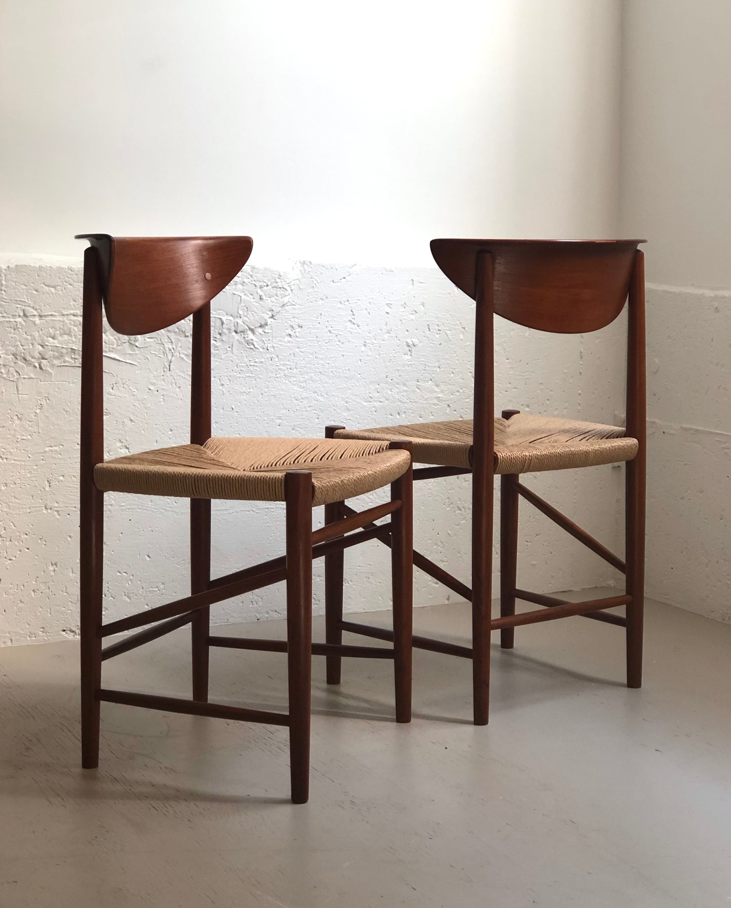 Paire de chaises à repas par Peter Hvidt et Orla Mølgaard-Nielsen pour Søborg 