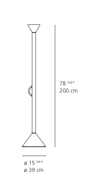 Lampadaire Callimaco par Ettore Sottsass