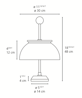 Lampe de table Alfa de Sergio Mazza