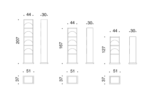 Floreana shelves by Pierre Charpin