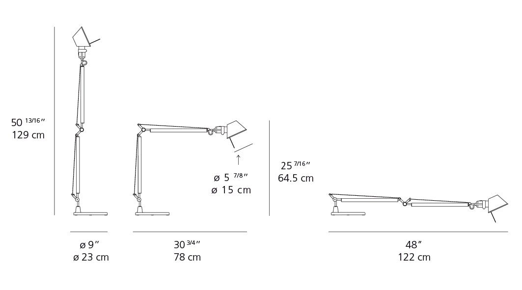 Tolomeo table lamp by Michele De Lucci and Giancarlo Fassina