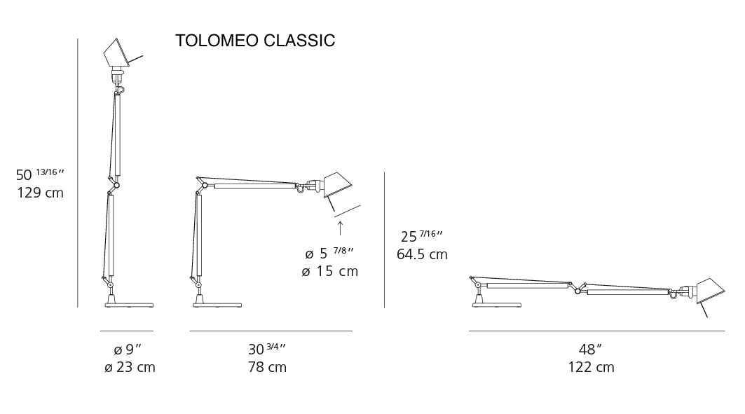 Tolomeo table lamp by Michele De Lucci and Giancarlo Fassina