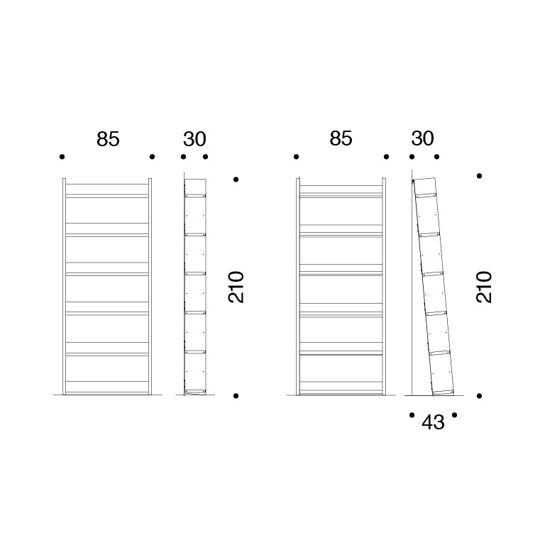 Gran Livorno bookshelf by Marco Ferreri