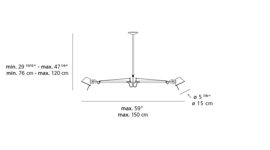 Suspension Tolomeo Double de Michele De Lucci et Giancarlo Fassina