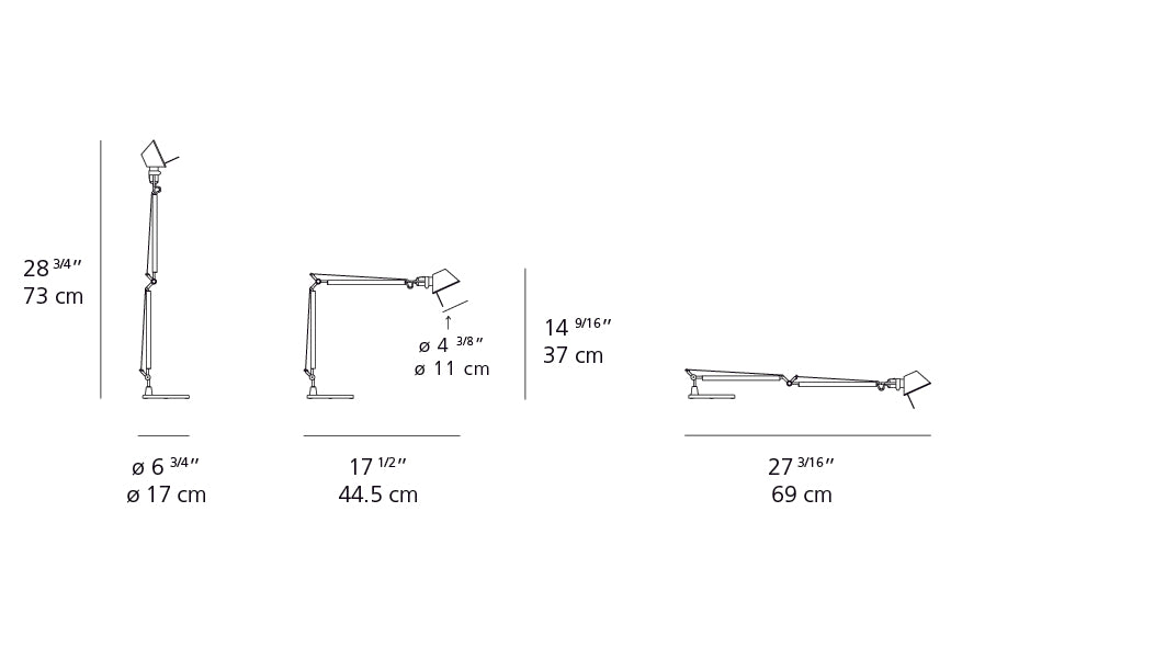 Tolomeo table lamp by Michele De Lucci and Giancarlo Fassina