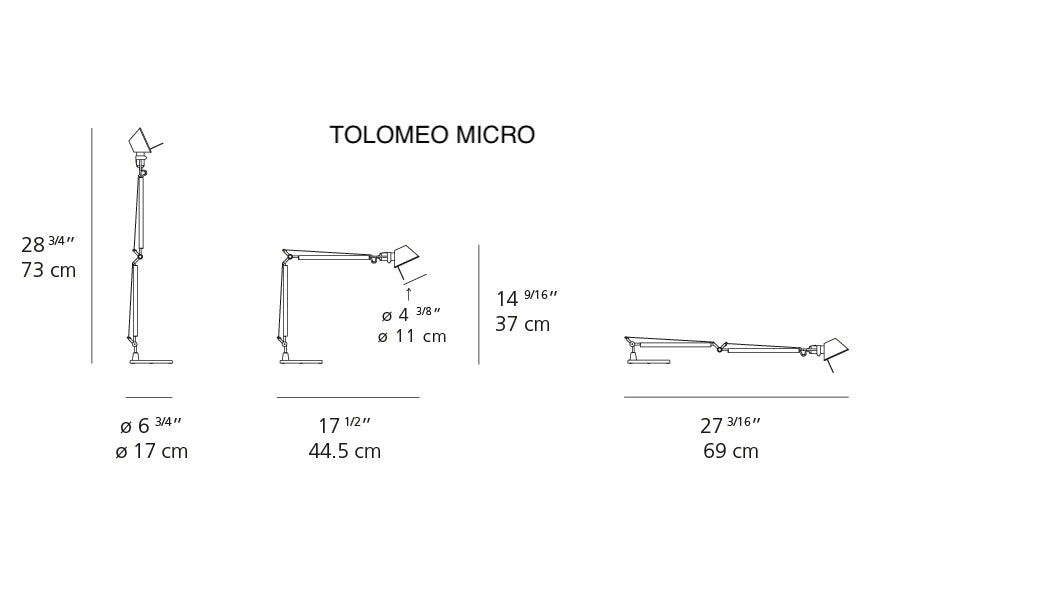 Tolomeo table lamp by Michele De Lucci and Giancarlo Fassina